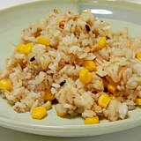 ツナとコーンの雑穀米炒飯